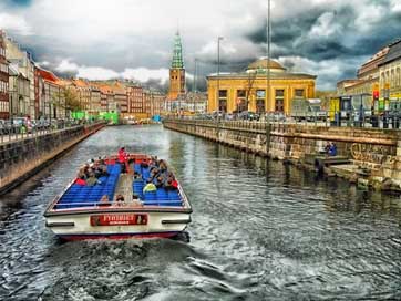 Copenhagen Boat Canal Denmark Picture