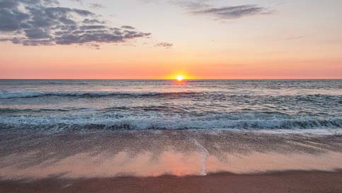 Sunset Sky Beach Denmark Picture