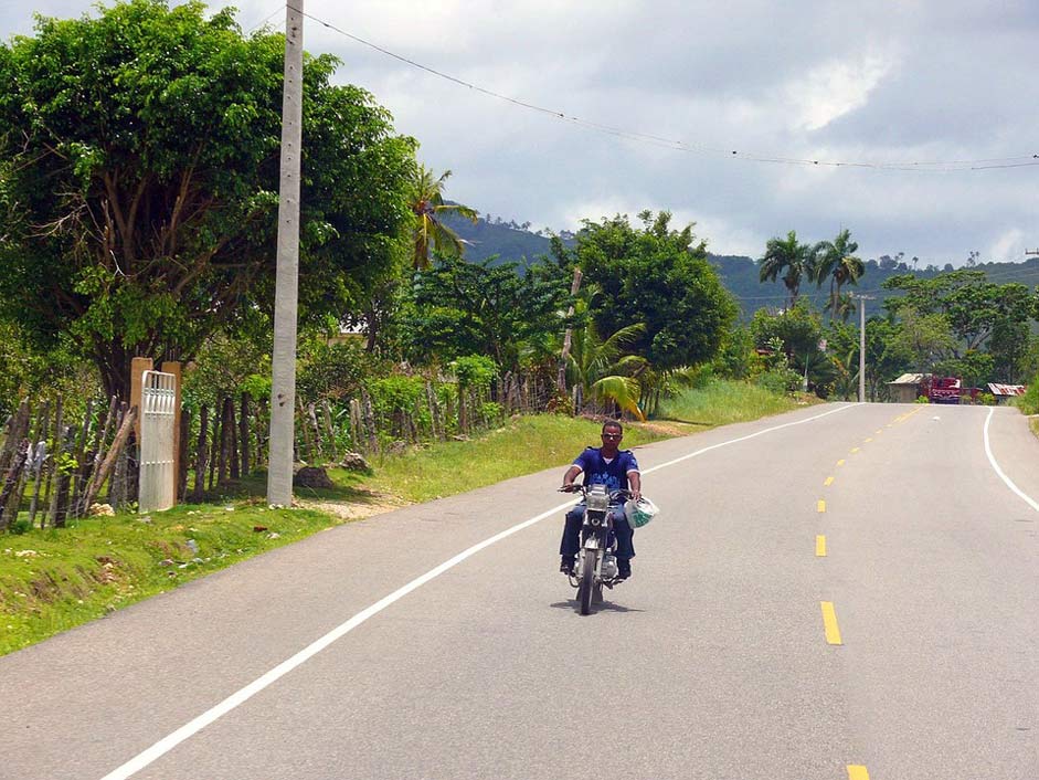 Republic Dominican Motorbike Man