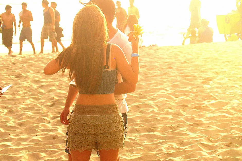 Sand Romance Couple Beach