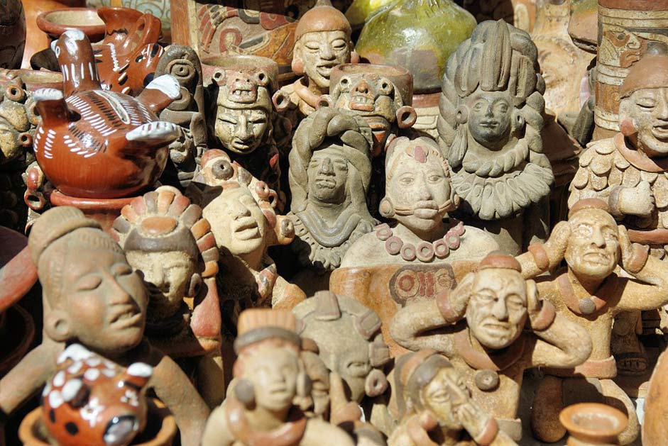 Ecuador Otavalo Statues Market