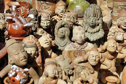 Market Ecuador Otavalo Statues Picture