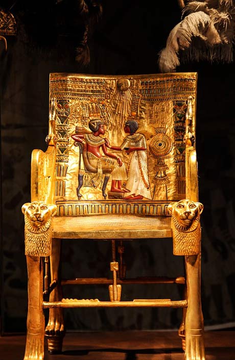 Valuable Decorated Golden Chair