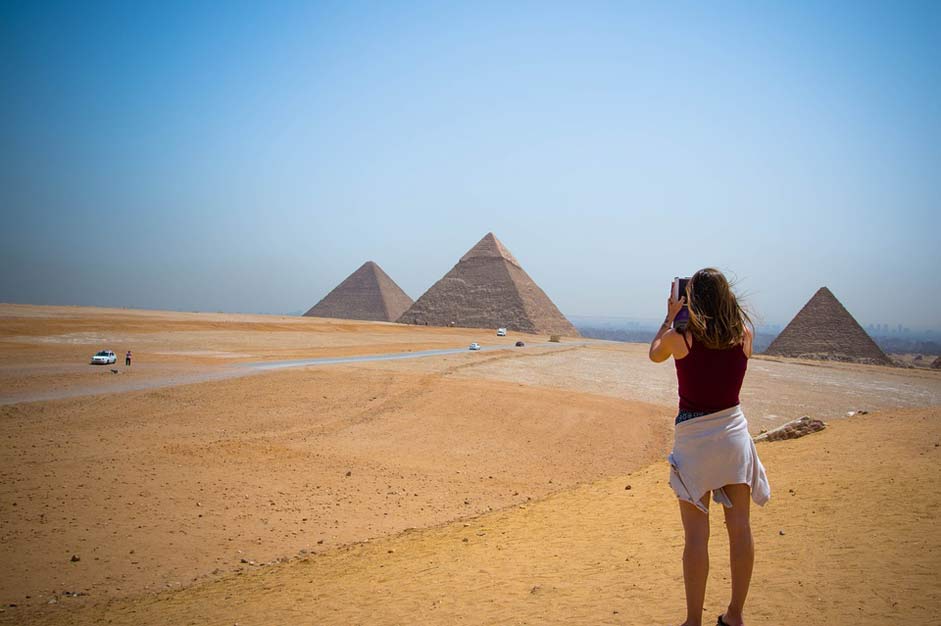 Egyptian Girl Egypt Pyramid
