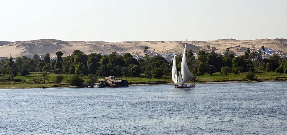 Dhow Sailboat Egypt River-Nile