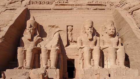 Abu-Simbel Hathor Massive Rock-Temple Picture
