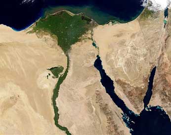 Egypt Land Aerial-View Nile Picture