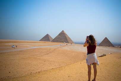 Pyramid Egyptian Girl Egypt Picture