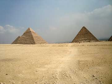Pyramids Giza Egypt Desert Picture