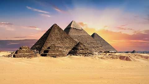 Pyramids Archeology Giza Egypt Picture