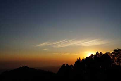 El-Salvador Clouds Trees Sunset Picture