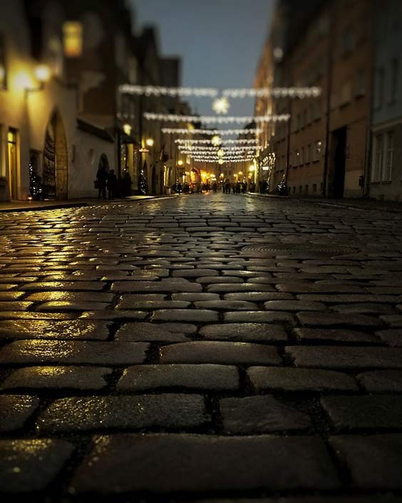 Old-Tallinn Street Night Estonia