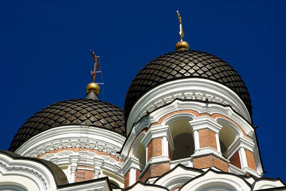 Church Cupolas Tallinn Estonia