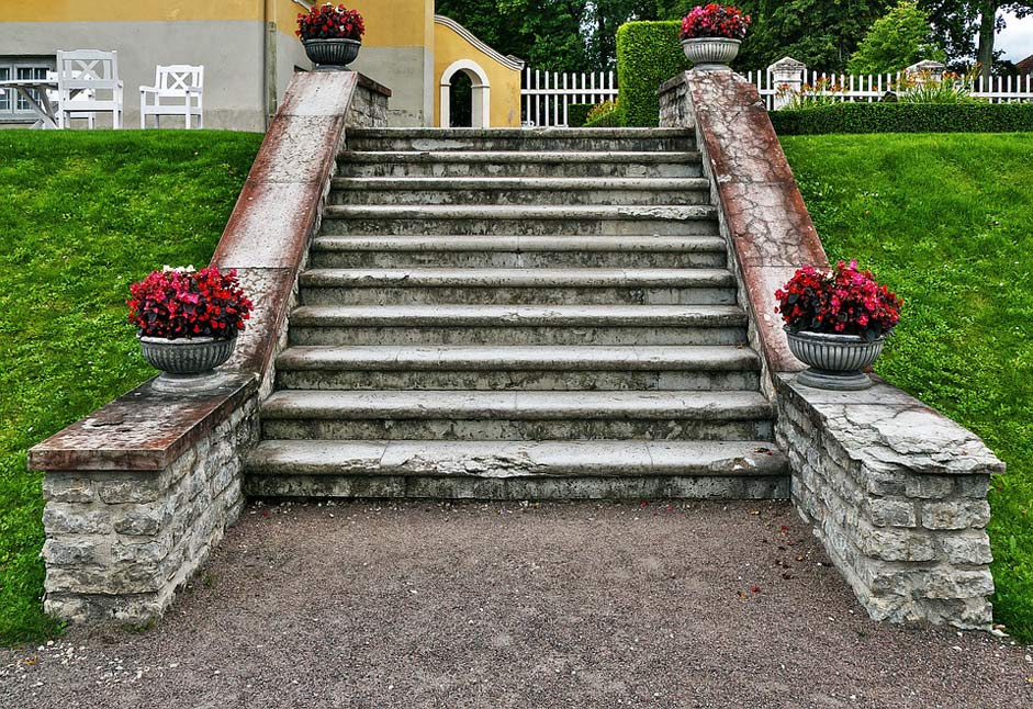 Manor-House Manor Stairs Stone-Stairway