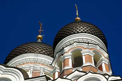 Estonia Church Cupolas Tallinn Picture