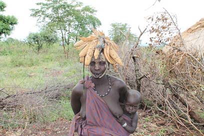 Woman Omo Ethiopia Mursi Picture