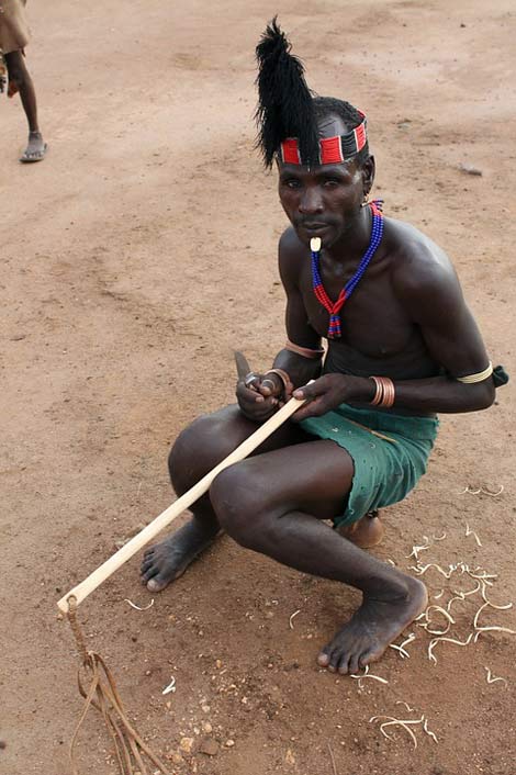 Africa Ethiopia Hamar Warrior