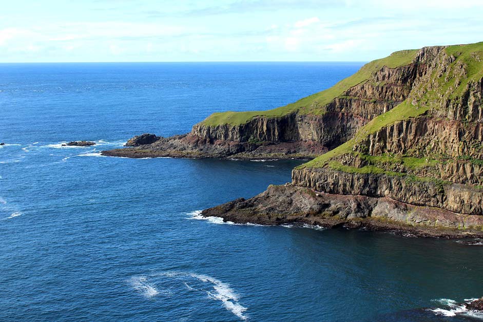 Sea-View Rocks Mountain-Side Faroe-Islands