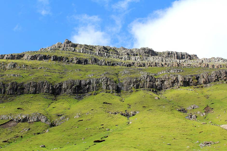 Faroe-Islands Eysturoy Funningur Mountain-Side