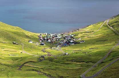 Funningur Eysturoy Faroese-Settlement Village Picture