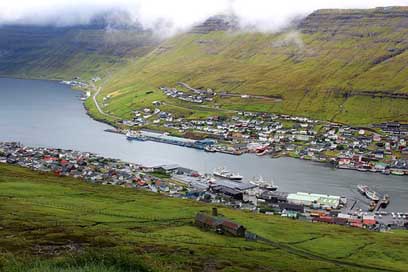 Klaksvik-Harbour Bordoy Faroe-Islands Klaksvig-Port Picture