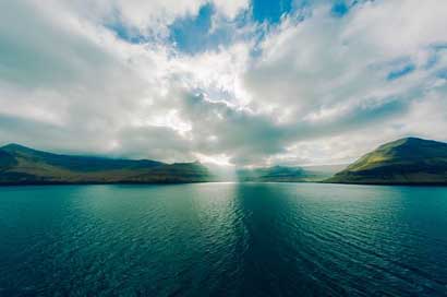 Faroe-Islands Ocean Sea Mountains Picture
