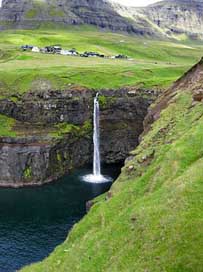 Gsadalur Faroese-Settlement Waterfall Gasadalur Picture