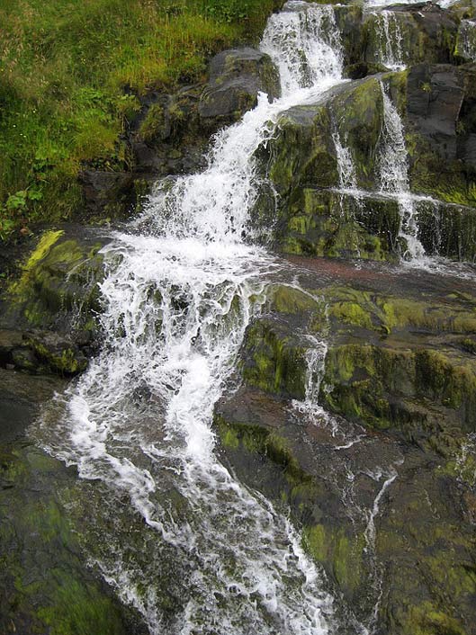 Moss Streams Cascade Waterfall
