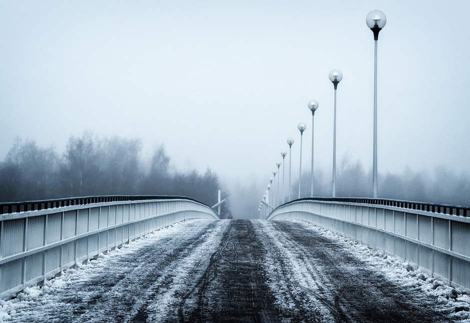 Snow Winter Bridge Finland