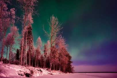 Finland Phenomenon Aurora-Borealis Northern-Lights Picture