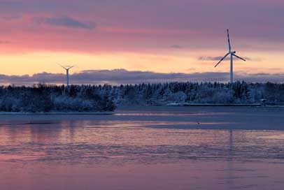 Finland Landscape Energy Windmills Picture