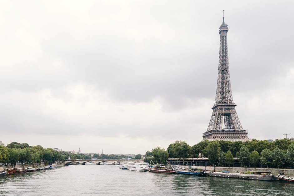River-Seine Paris Eiffel-Tower Architecture