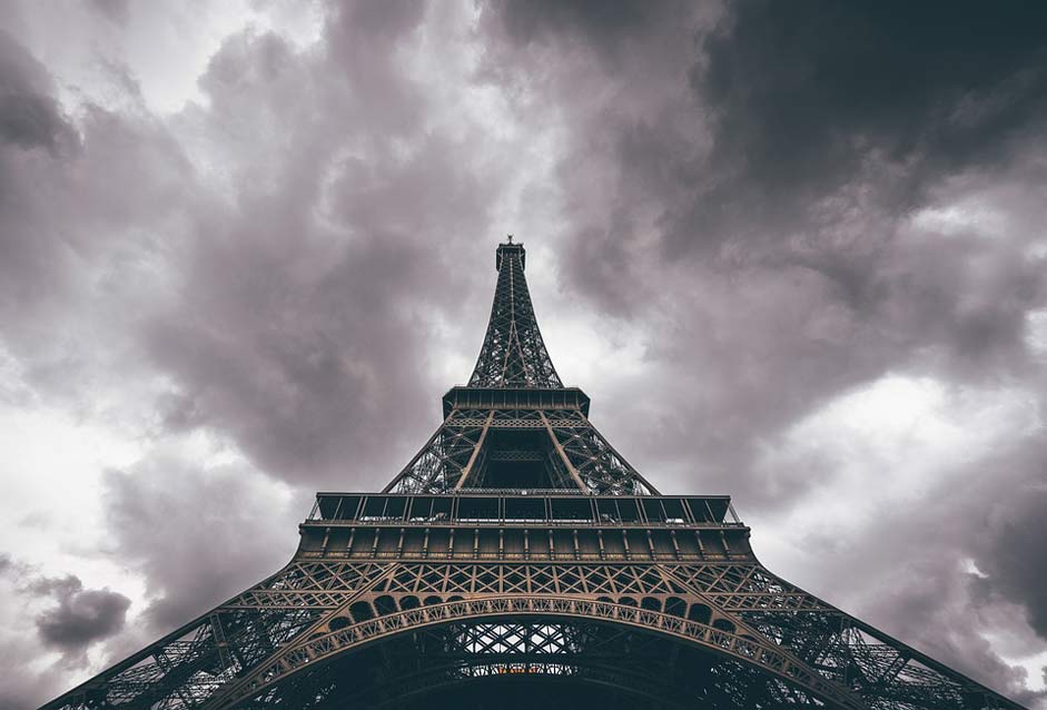 Clouds Paris Eiffel-Tower Architecture