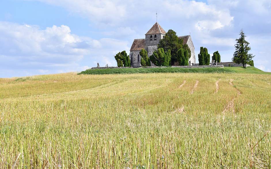 Building Fields Church Landscape