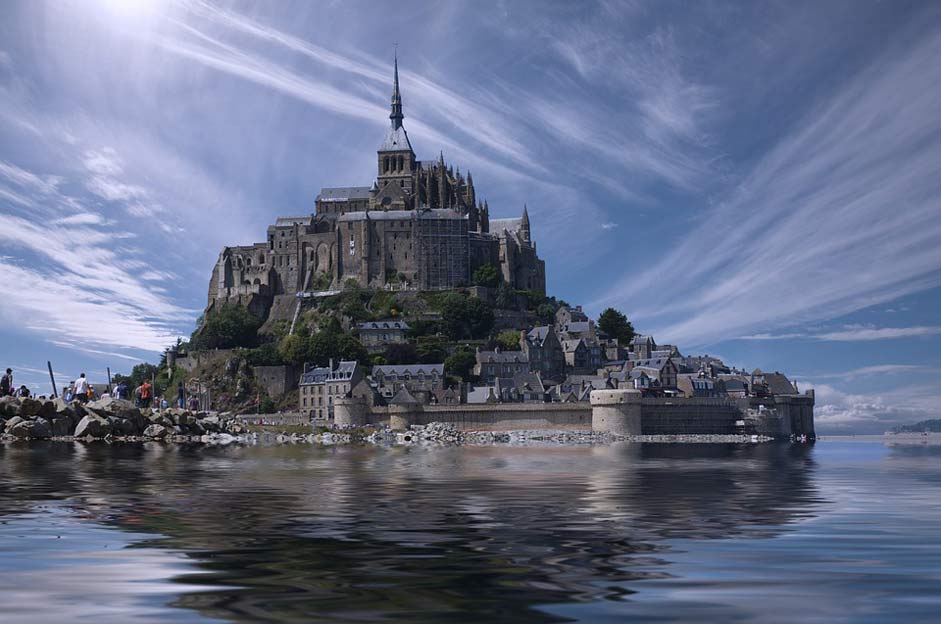 Europe Normandy France Mont-Saint-Michel