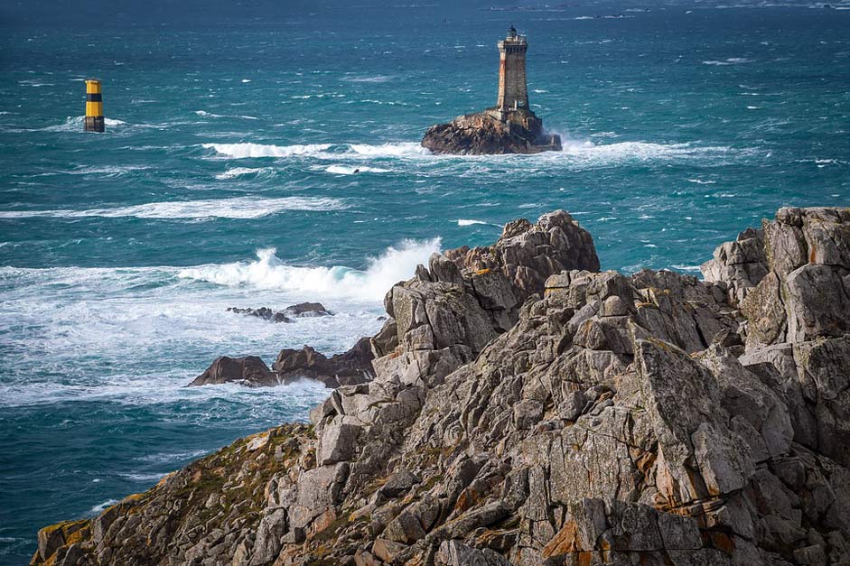 Blue Lighthouse Rock Sea