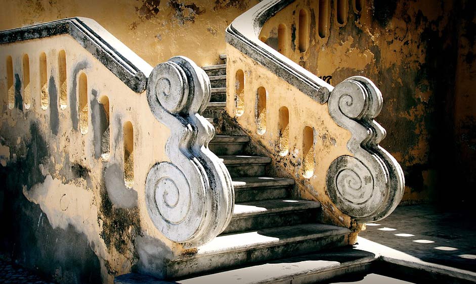 Provence South-Of-France Baroque Stairs