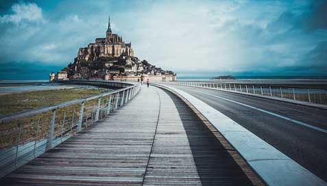 Castle Tourism Le-Mont-Saint-Michel France Picture