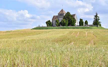 Landscape Building Fields Church Picture