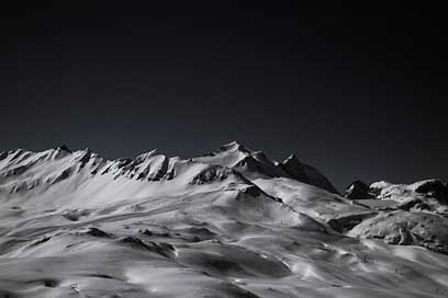 Mountains French-Alps Snow-Mountain Snow Picture