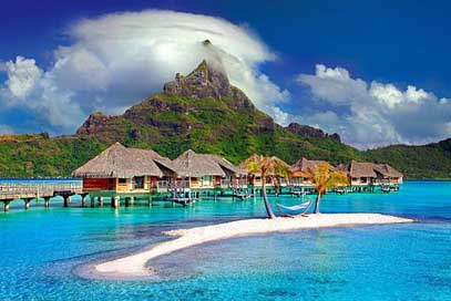Bora-Bora Tahiti Caribbean Island Picture