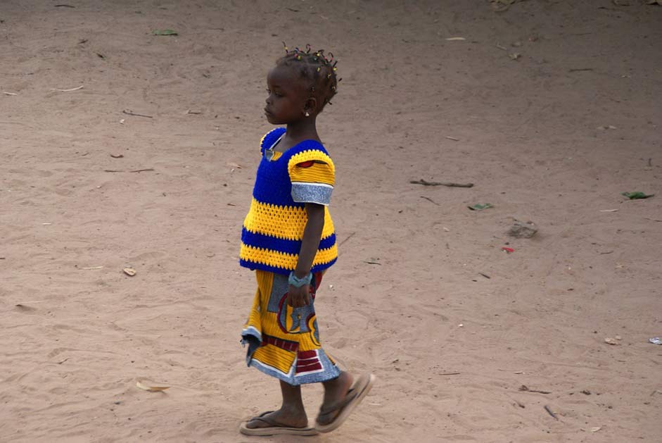 Colorful Child Girl Gambia