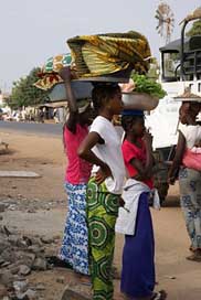 Gambia Africa Fish-Market Girls Picture