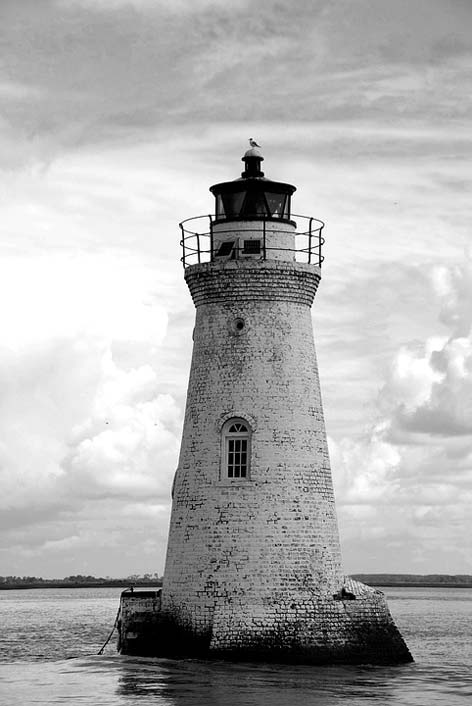 Nautical Warning Beacon Cockspur-Lighthouse