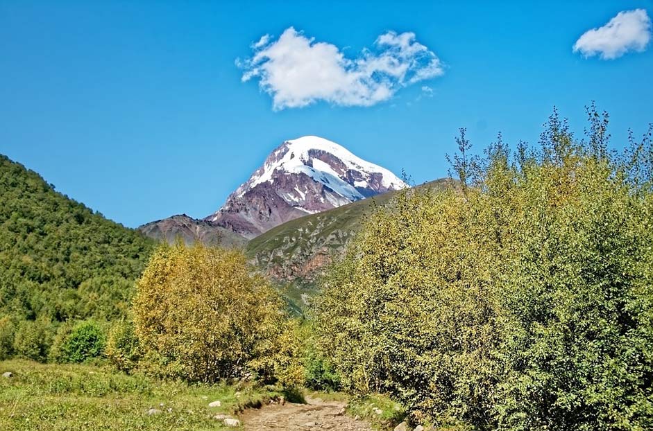 Landscape Mountain Kazbek Georgia