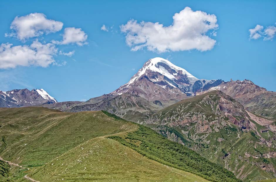 Mountains Mountain Kazbek Georgia