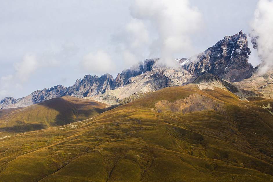 Peak Georgia Mestia Mountains