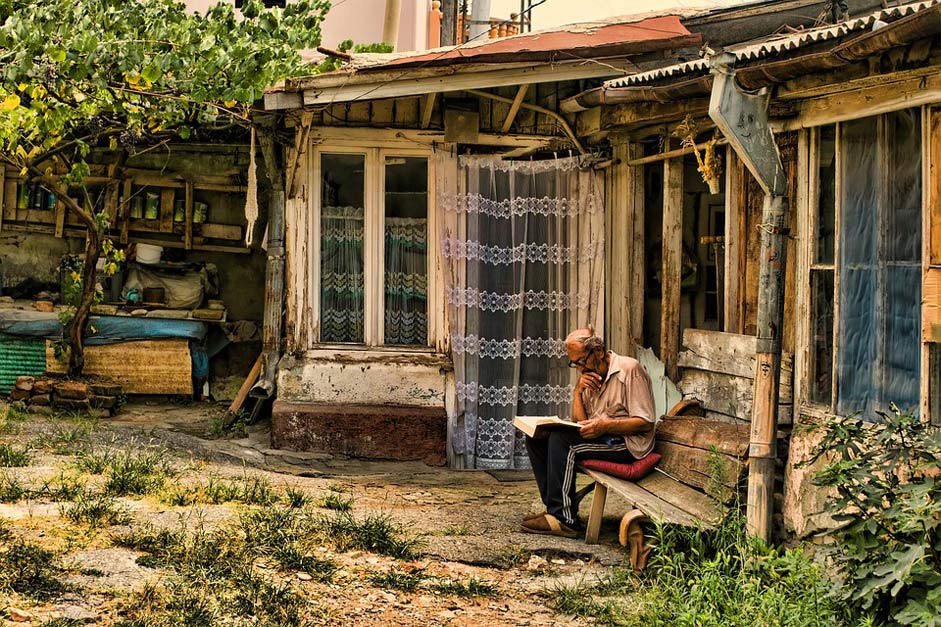 Human Thoughtful Reader Old-Man