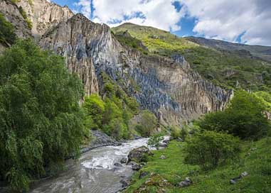 Georgia River Valley Caucasus Picture
