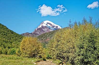 Georgia Landscape Mountain Kazbek Picture